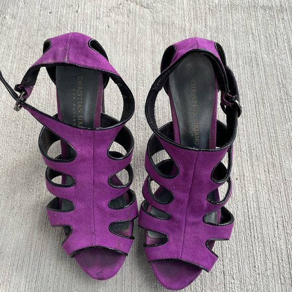 Purple Strappy Heels by Christian Siriano for Payless - Picture 7 of 10